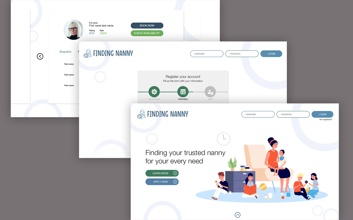 Finding Nanny Website